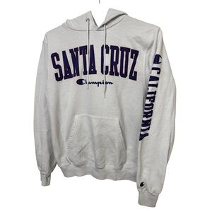 Champion White Santa Cruz California Women’s XS Surf Hoodie